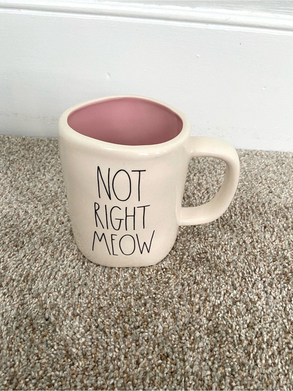 NWOT Rae Dunn "NOT RIGHT MEOW" Cat Coffee Mug - Picture 4 of 13